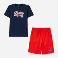 Dresy i komplety dla chłopców - Garnitur dla dzieci (t-shirt + spodenki) OVS 1794629 158 cm Ciemnoszary (8057274981254_EU) - miniaturka - grafika 1