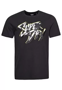 Koszulki męskie - Superdry Koszulka męska z nadrukiem, Blackboard, 3XL - grafika 1