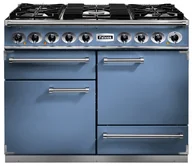 Kuchenki gazowo-elektryczne - Kuchnia gazowo-elektryczna FALCON Deluxe 110 Chiński błękit szczotkowany nikiel - miniaturka - grafika 1