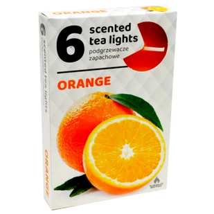 Podgrzewacze zapachowe 6 sztuk pomarańcza - Świece - miniaturka - grafika 1