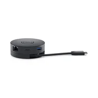 Stacje dokujące i replikatory portów - DELL Mobile Adapter DA300 Przewodowa USB 3.2 Gen 2 (3.1 Gen 2) Type-C Czarny VG774 - miniaturka - grafika 1