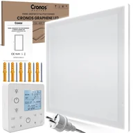 Grzejniki pokojowe - Promiennik podczerwieni Cronos GRAPHENE 420W z ramą LED i termostatem - miniaturka - grafika 1
