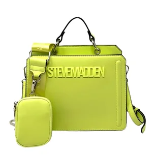 Steve Madden Damska torba na ramię Bevelyn Cabrio, jeden rozmiar, Ugryzienie cytryny, Rozmiar Uniwersalny - Torebki damskie - miniaturka - grafika 1