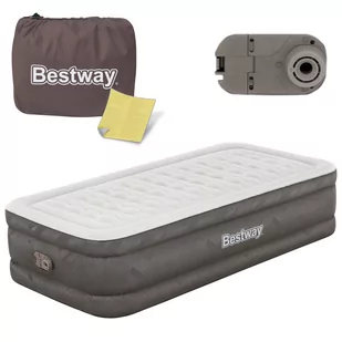 Bestway Materac dmuchany 191 x 97 cm z wbudowaną pompką 69048 69048 - Materace turystyczne - miniaturka - grafika 1