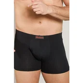 Majtki męskie - Bokserki męskie bawełniane czarne z wewnętrzną gumą duże rozmiary Kappa K1201 - miniaturka - grafika 1