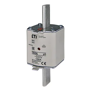 Wkładka topikowa przemysłowa zwłoczna (WT-2/gG 160A) NH2 gG 160A/500V KOMBI - Inne akcesoria elektryczne - miniaturka - grafika 1