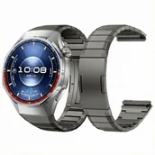 Akcesoria do smartwatchy - TYTANOWA BRANSOLETA DO ZEGARKA HUAWEI WATCH GT6 PRO SZARA - miniaturka - grafika 1