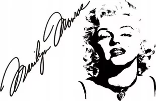 Naklejka na ścianę autograf Marilyn Monroe 4, 188x120 cm - Naklejki na ścianę - miniaturka - grafika 1