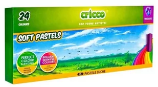 CRICCO Pastele suche 24 kolory - Kredki, ołówki, pastele i pisaki - miniaturka - grafika 2