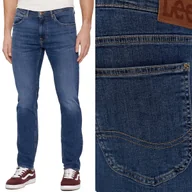 Spodnie męskie - Lee LUKE SLIM TAPERED East New York RURKI CIEMNY D��INS W34 L34 - miniaturka - grafika 1