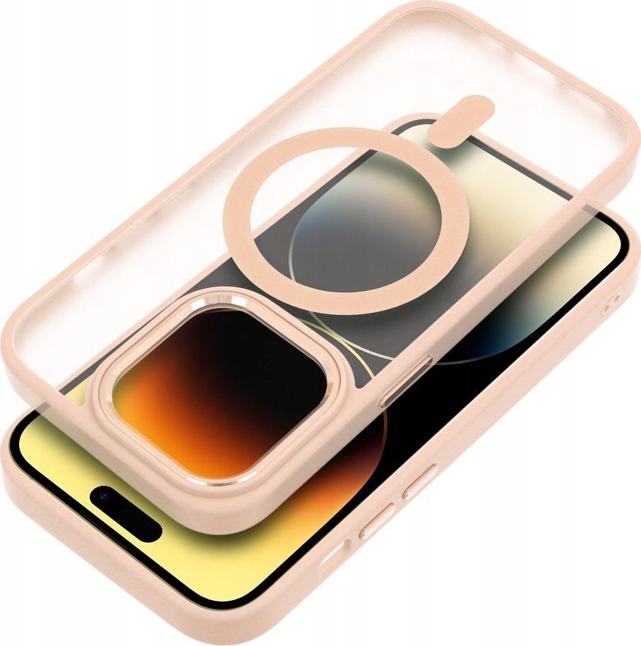 OEM Futerał MATTE MAG COVER kompatybilny z MagSafe do IPHONE 16 Pro różowy