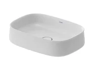 Umywalki - Duravit Zencha - Zlew nablatowy 55x39 cm, bez przelewu, DuraCeram, WonderGliss, biały mat 23735532791 - miniaturka - grafika 1