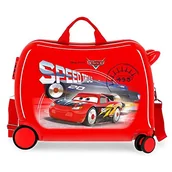 Walizki - Disney Cars Speed Trails walizka dziecięca, czerwona, 50 x 38 x 20 cm, z zamkiem szyfrowym, 38 l, 2,1 kg, 4 kółka, bagaż podręczny - miniaturka - grafika 1
