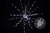 Oświetlenie świąteczne - Nexos Świąteczne oświetlenie - deszcz meteorytów - zimny biały, 120 LED 60 cm - miniaturka - grafika 1