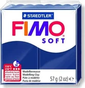 Masy plastyczne - Fimo Masa plastyczna termoutwardzalna Soft granatowa 57g - miniaturka - grafika 1