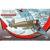 Modele do sklejania - Mirage Hobby PZL P.11c wersja z nartami - miniaturka - grafika 1