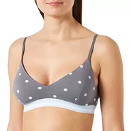 Biustonosze - United Colors of Benetton Damski biustonosz wyściełany 3v901r1h1 bielizna w szare kropki jasnoniebieska 61u, L, Szare kropki, jasnoniebieskie 61u, L - miniaturka - grafika 1