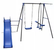 Place zabaw - Solidny Metalowy Plac Zabaw Tymek Niebieski Od 4iQ - miniaturka - grafika 1