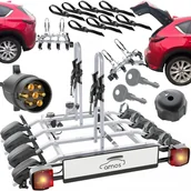 Bagażniki na rowery - Bagażnik Rowerowy Na Hak Amos Tytan 4 rowery Uchylany Zamykany Udźwig 75KG - miniaturka - grafika 1