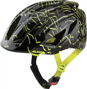 Alpina Unisex - Dzieci, PICO Kask rowerowy, black-neon yellow gloss, 50-55 cm A9761133 - Kaski rowerowe - miniaturka - grafika 1