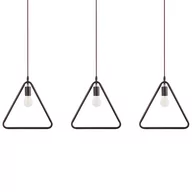 Lampy sufitowe - Beliani Lampa wisząca Zestaw 3 lamp wiszących metalowy brązowy JURUENA 196825 - miniaturka - grafika 1