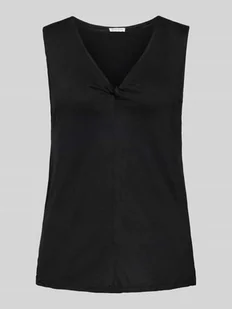 T-shirt z dekoltem w serek - Koszulki i topy damskie - miniaturka - grafika 1