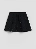 Sukienki i spódniczki dla dziewczynek - Reserved - Spódnica z aplikacją - czarny - miniaturka - grafika 1