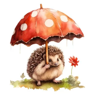 Naprasowanka Jeż śmieszny zabawny art 27 - Pasmanteria - miniaturka - grafika 1