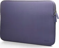 Torby na laptopy - Trunk Ribbed Velvet 14" MacBook Pro - sztruksowe etui ochronne do MacBook 14" (blueberry) - miniaturka - grafika 1