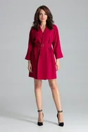 Marynarki i żakiety damskie - Żakiet L058 czerwony L/XL - miniaturka - grafika 1