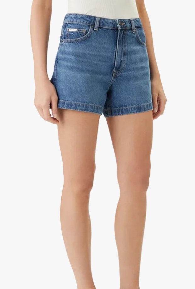 Spodnie damskie guess shorts in denim altro