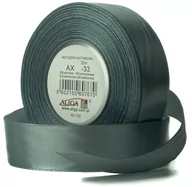 Pasmanteria - Wstążka satynowa AX12-33 szara 5903292967790 - miniaturka - grafika 1