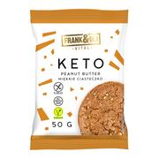 Ciastka - Frank & Oli Ciastko Keto Masło Orzechowe Peanut Butter Wegańskie bezglutenowe 50g - Frank&Oli - miniaturka - grafika 1