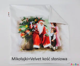 Poduszka panelowa świąteczna 40x40 Mikołajki - Kołdry i poduszki dla dzieci - miniaturka - grafika 1