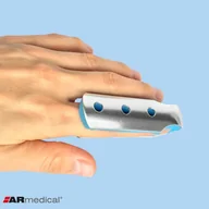 Ortezy, stabilizatory i opaski elastyczne - Stabilizator palca aluminiowy - prosty AR-063 : rozmiar: - M - miniaturka - grafika 1