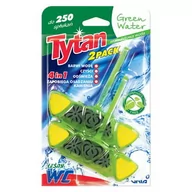 Środki do WC - Czterofunkcyjna Zawieszka Barwiąca Wodę Tytan Green Water 2X40G - miniaturka - grafika 1