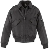 Odzież trekkingowa męska - Kurtka turystyczna męska Brandit Flek CWU Czarna - miniaturka - grafika 1