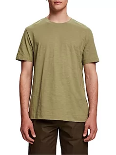 Koszulki męskie - ESPRIT Collection Męski T-shirt 053EO2K302, 345/LIGHT Khaki, L, 345/Light Khaki., L - grafika 1