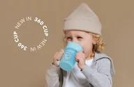 Kubki dla dzieci - Inteligentny Kubek Twistshake 360 Cup Szary - miniaturka - grafika 1