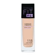 Podkłady do twarzy - Maybelline Fit Me Luminous+Smooth Podkład Rozświetlający 118 Nude 30 ml - miniaturka - grafika 1