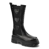 Kozaki damskie - Carinii, Kozaki, B7918_-E50-000-000-E81 Czarny, rozmiar 40 - miniaturka - grafika 1