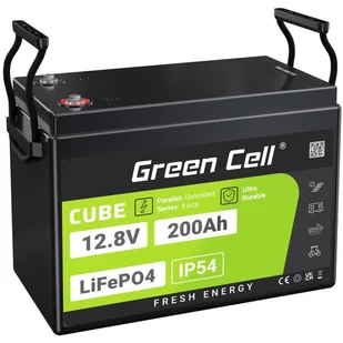 Green Cell CUBE Akumulator LiFePO4 200Ah 12.8V 2560Wh LFPGC12V200AH - Akumulatory ogólnego zastosowania - miniaturka - grafika 1