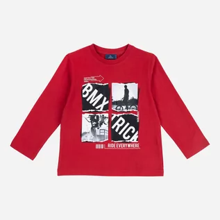 Bluzki dla chłopców - Koszulka z długim rękawem dla dzieci Chicco 09067377000000-075 110 cm Czerwony (8059609144303) - grafika 1