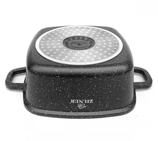 GARNEK z POWŁOKĄ MARMUROWĄ 3.5L 22cm BRYTFANNA ZILNER ZL- 9009 - Brytfanny - miniaturka - grafika 6