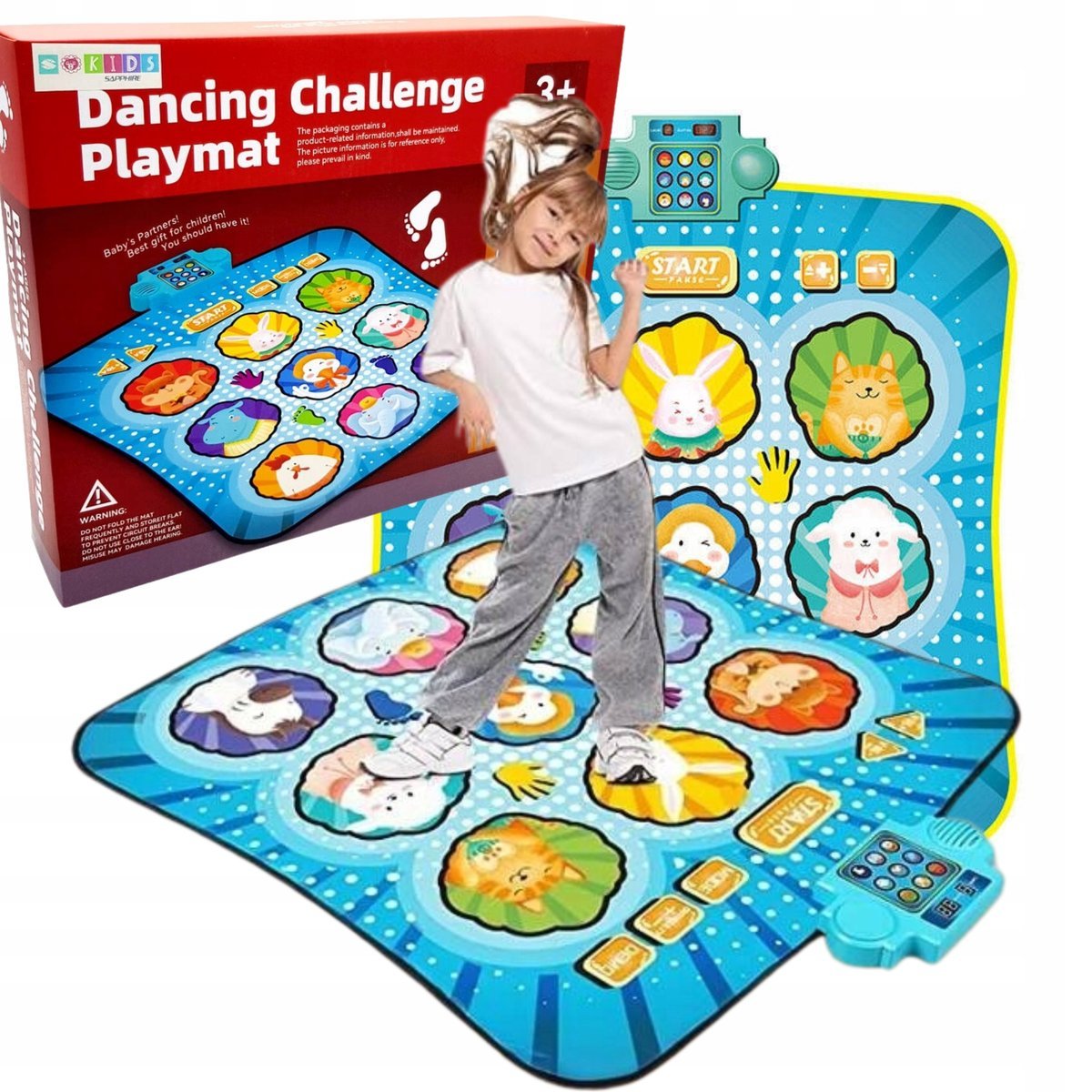 MATA TANECZNA DO TAŃCZENIA ANTYPOŚLIZGOWA MATA GRA Z WIELOMA TRYBAMI GRY