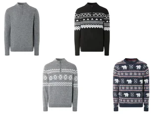 LIVERGY® Sweter dzianinowy męski - Swetry męskie - miniaturka - grafika 1