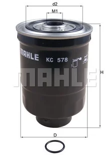 Filtr paliwa Mahle KC 578D - Filtry paliwa - miniaturka - grafika 1