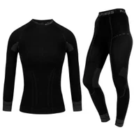 Pozostała odzież narciarska - Alpinus, Bielizna damska Termoaktywna Tactical Base Layer Set czarna L - miniaturka - grafika 1