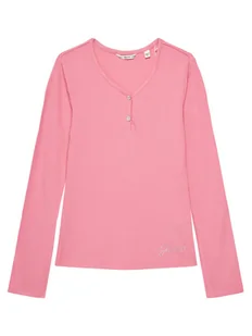 Guess Bluzka J5YP02 KBCO2 Różowy Regular Fit - Bluzki damskie - miniaturka - grafika 1