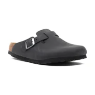 Klapki i japonki męskie - Birkenstock Skórzane klapki Boston - miniaturka - grafika 1